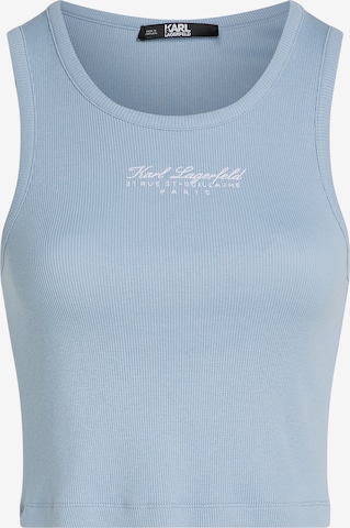 Karl Lagerfeld Knitted top 'Hotel' in Blue: front