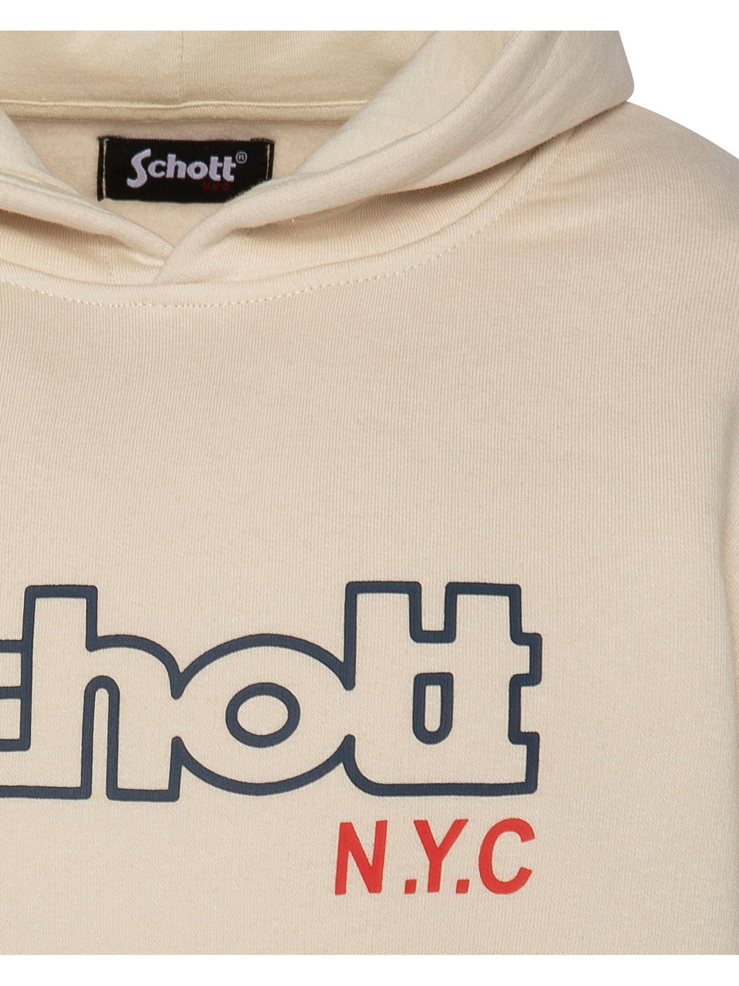 Schott NYC Sweatshirt‌‌ in Beige