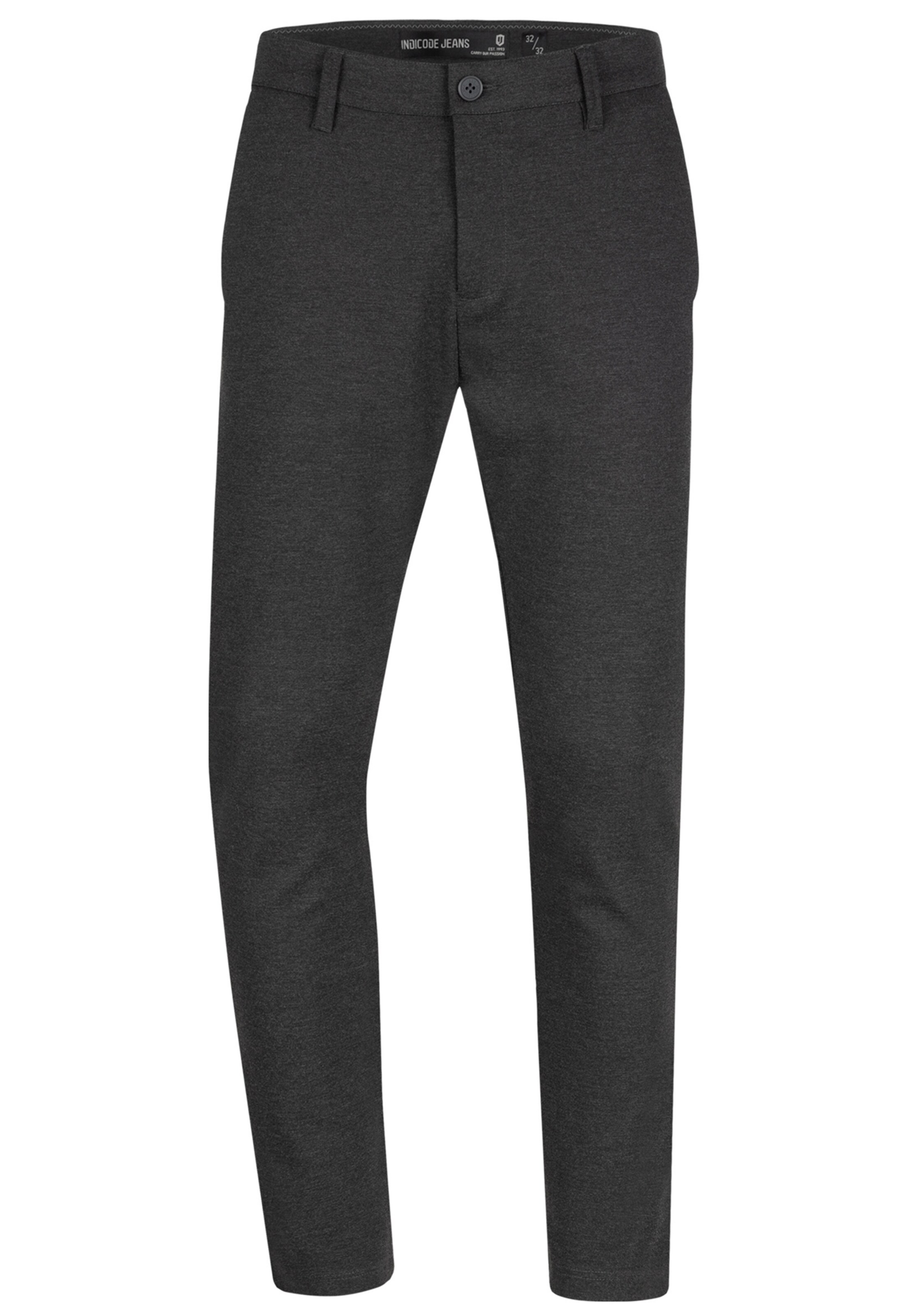 JEFF Chino 'Burch' in Grijs: voorkant