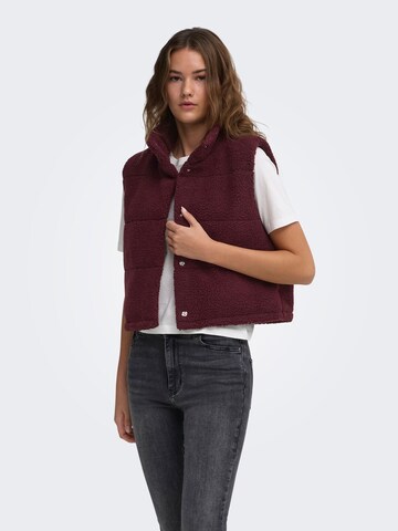 ONLY Bodywarmer 'ONLSANDRA' in Rood: voorkant