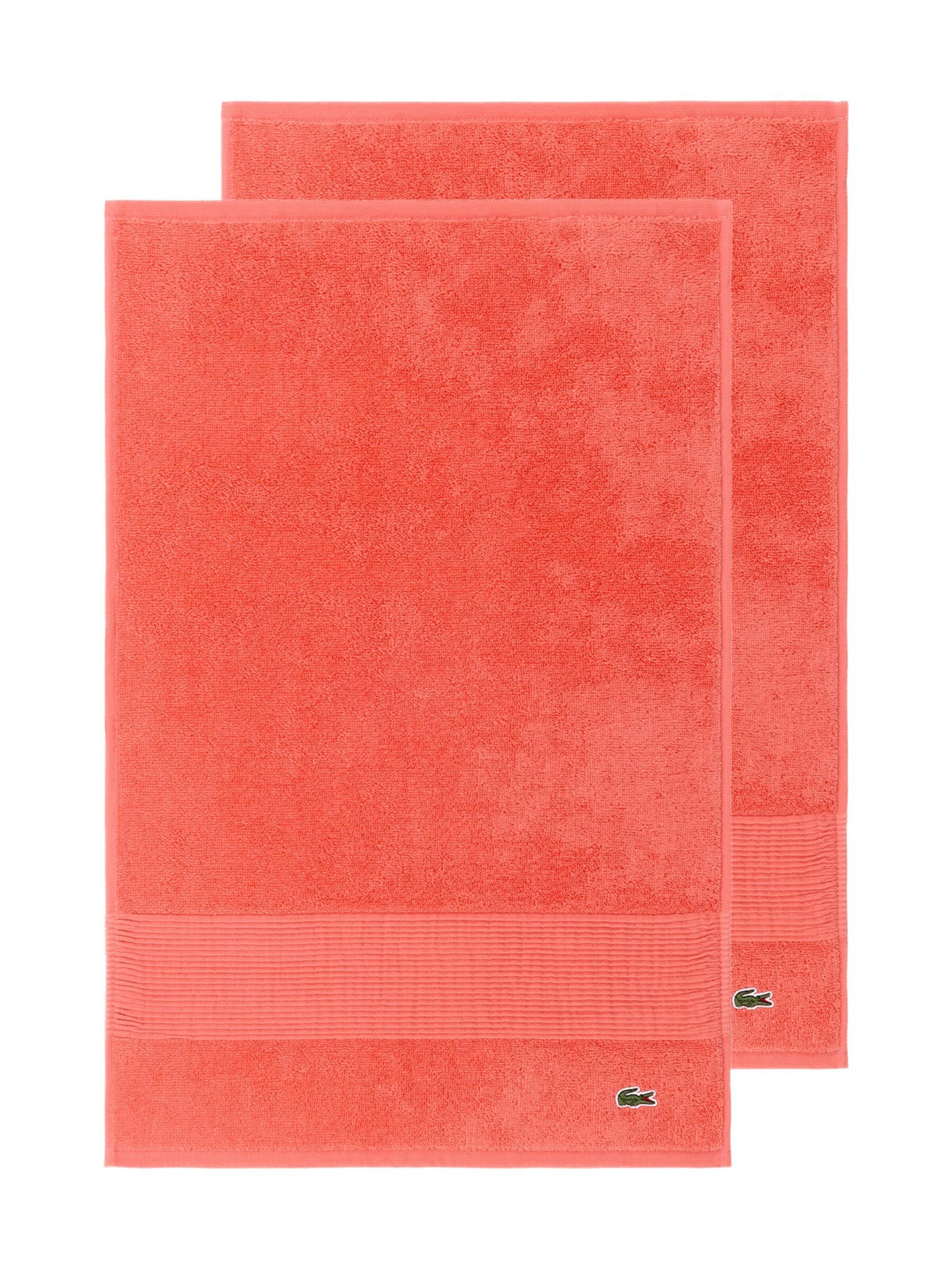 LACOSTE Handtuch 'LLECROCO'‌‌‌‌‌‌‌‌ in Orange: Vorderseite