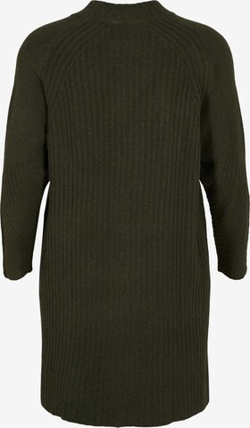 Zizzi Knit dress 'MCOMFY' in Green