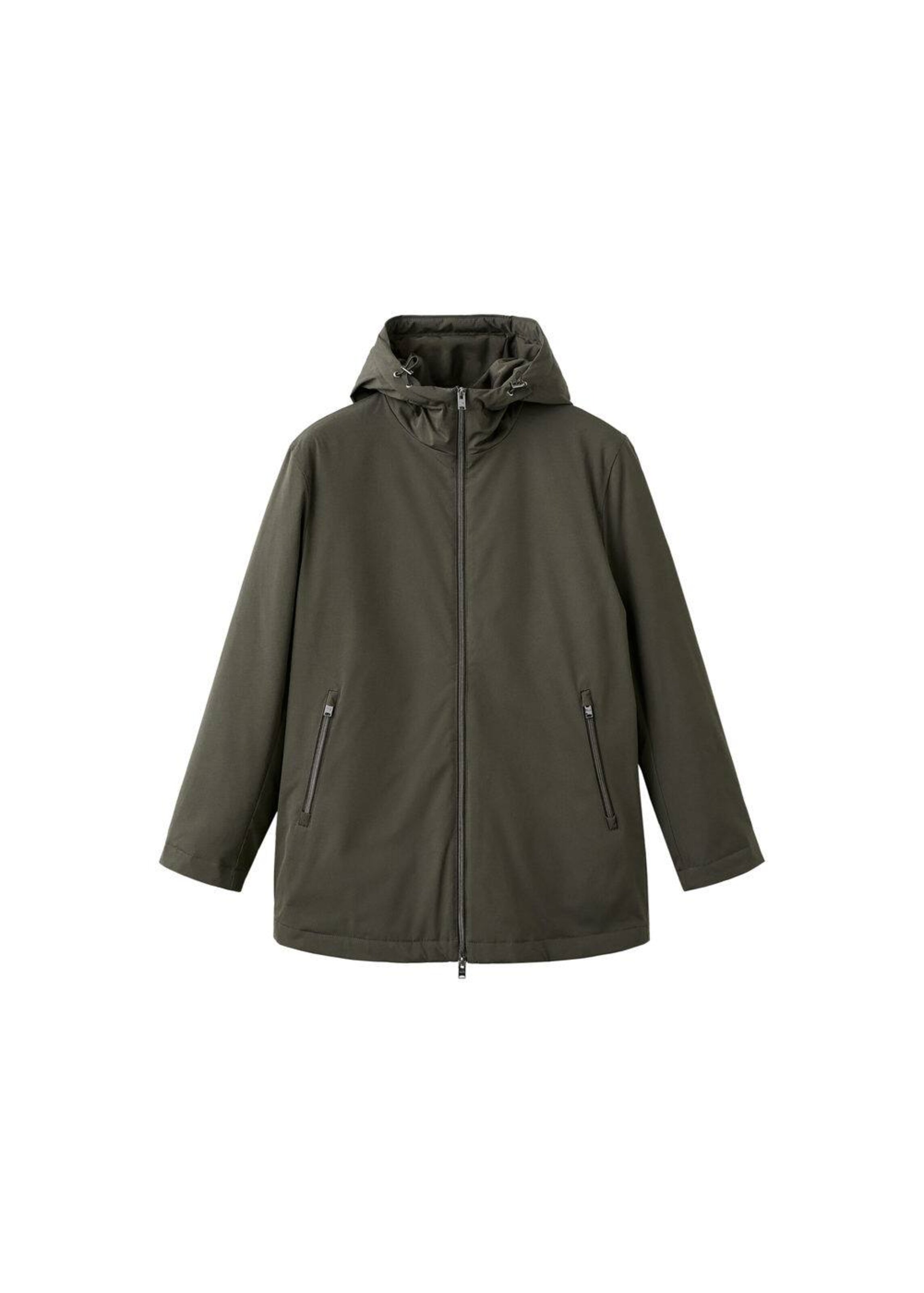 MANGO MAN Between-Seasons Parka 'Tervalo' in Green: front