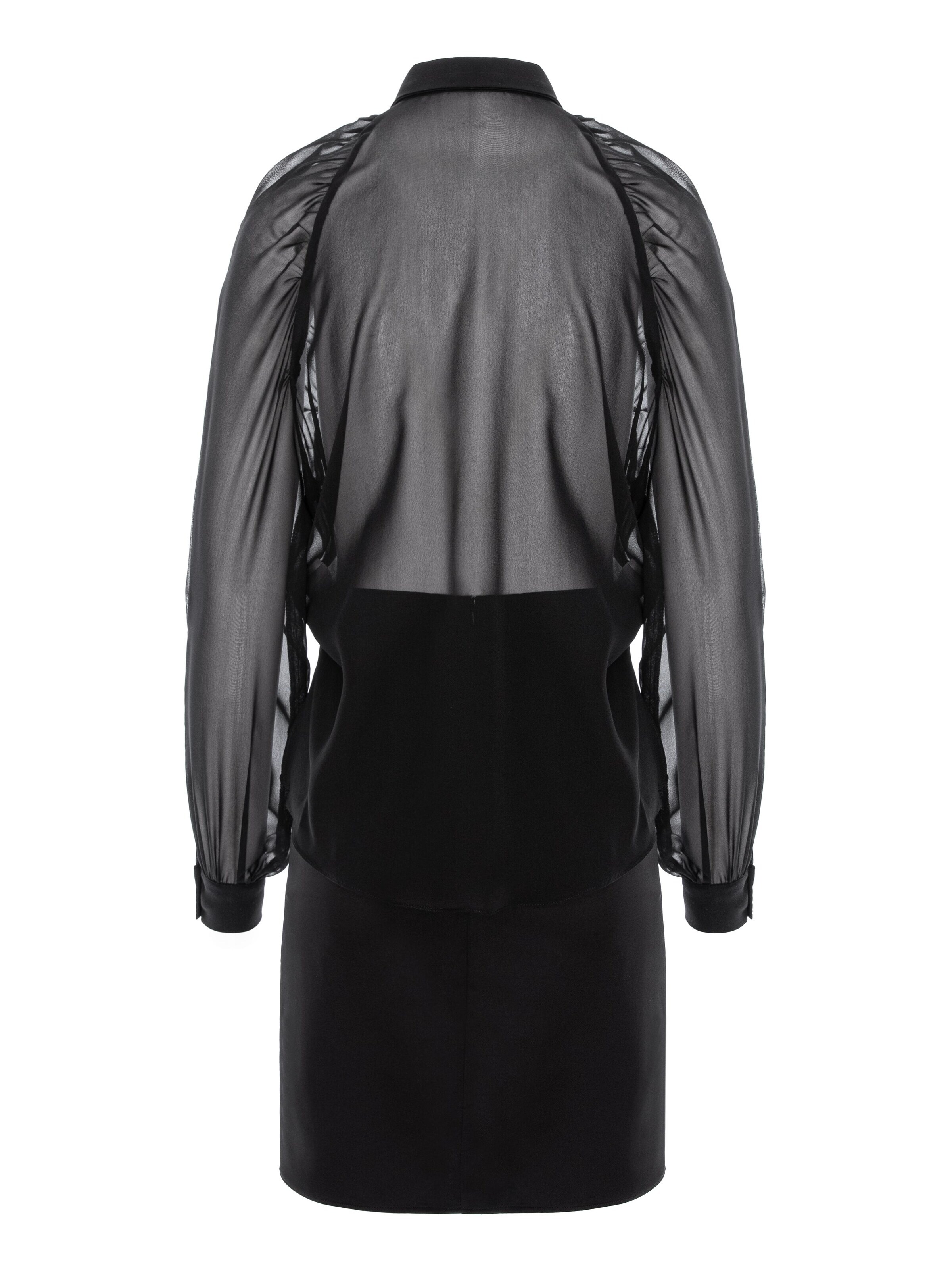 Robe 'Gathered Raglan' AVENUE N°29 en noir