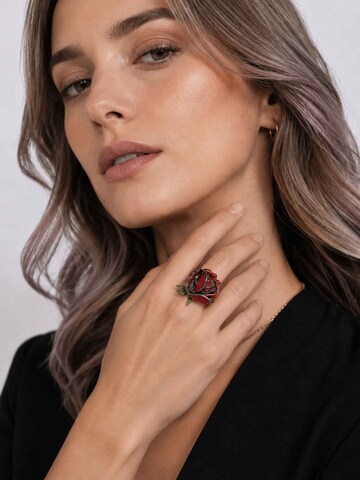 RteRme Ring 'Rose Enamel Flower Ring' in Red