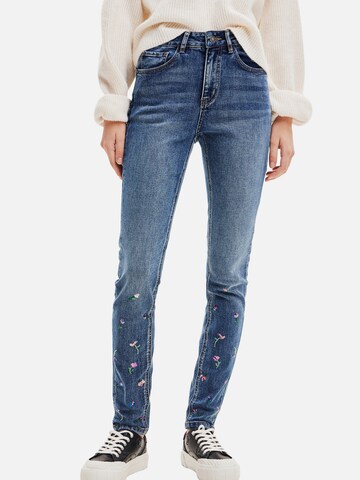 Desigual Slimfit Jeans 'VIENA' in Blauw: voorkant