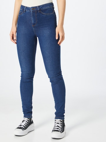 Noisy may Skinny Jeans 'Gaga' in Blauw: voorkant