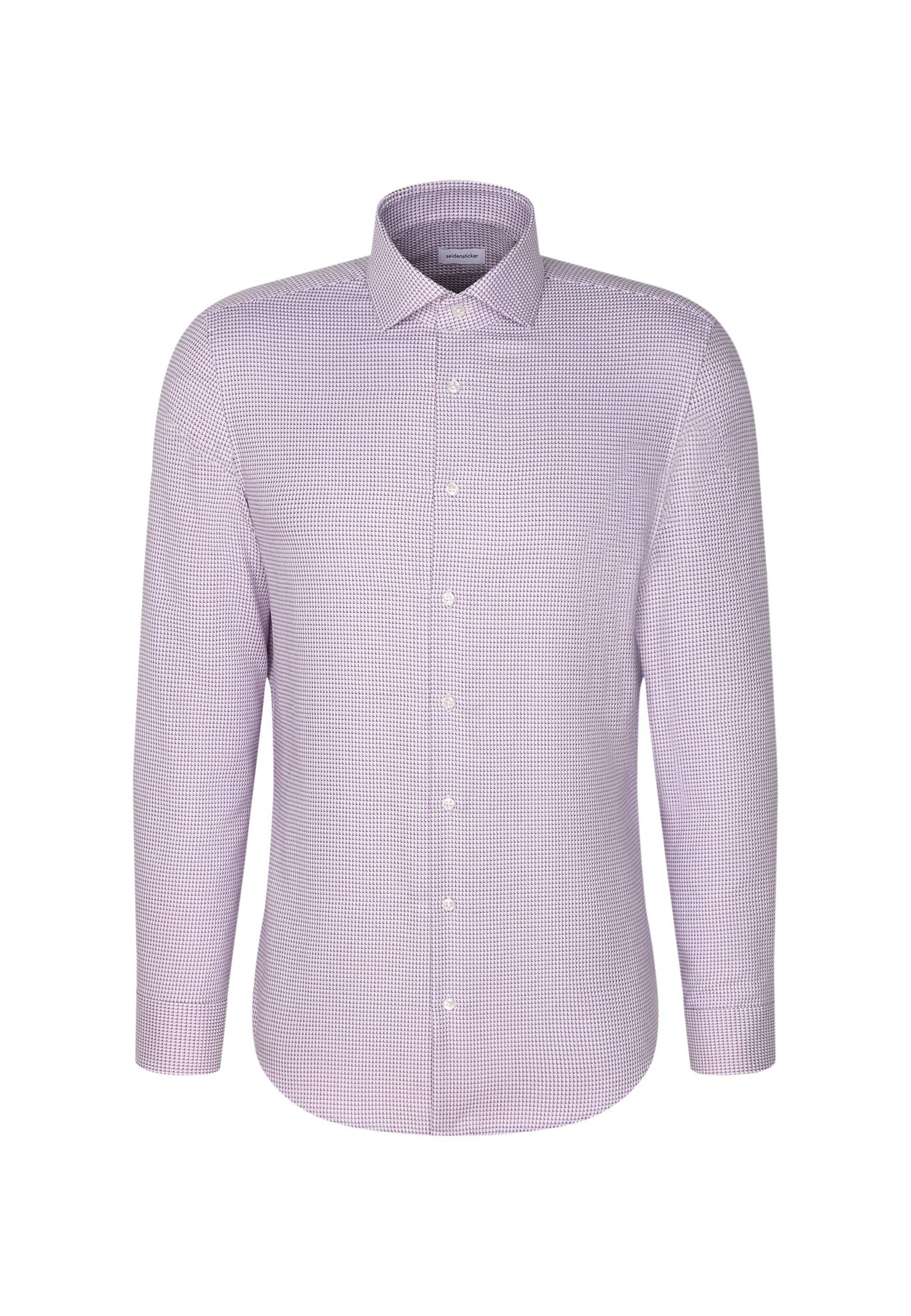 SEIDENSTICKER Zakelijk overhemd in Lila: voorkant