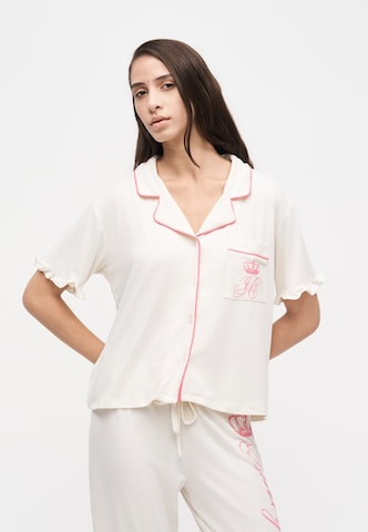 Juicy Couture - Pijama en blanco: frente