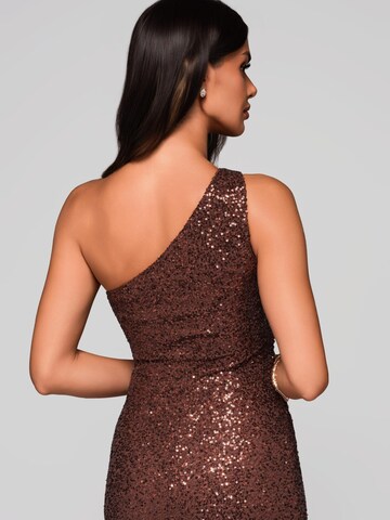 Ombre Evening Dress in Brown
