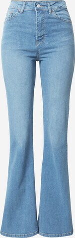 Nasty Gal Flared Jeans in Blue: front