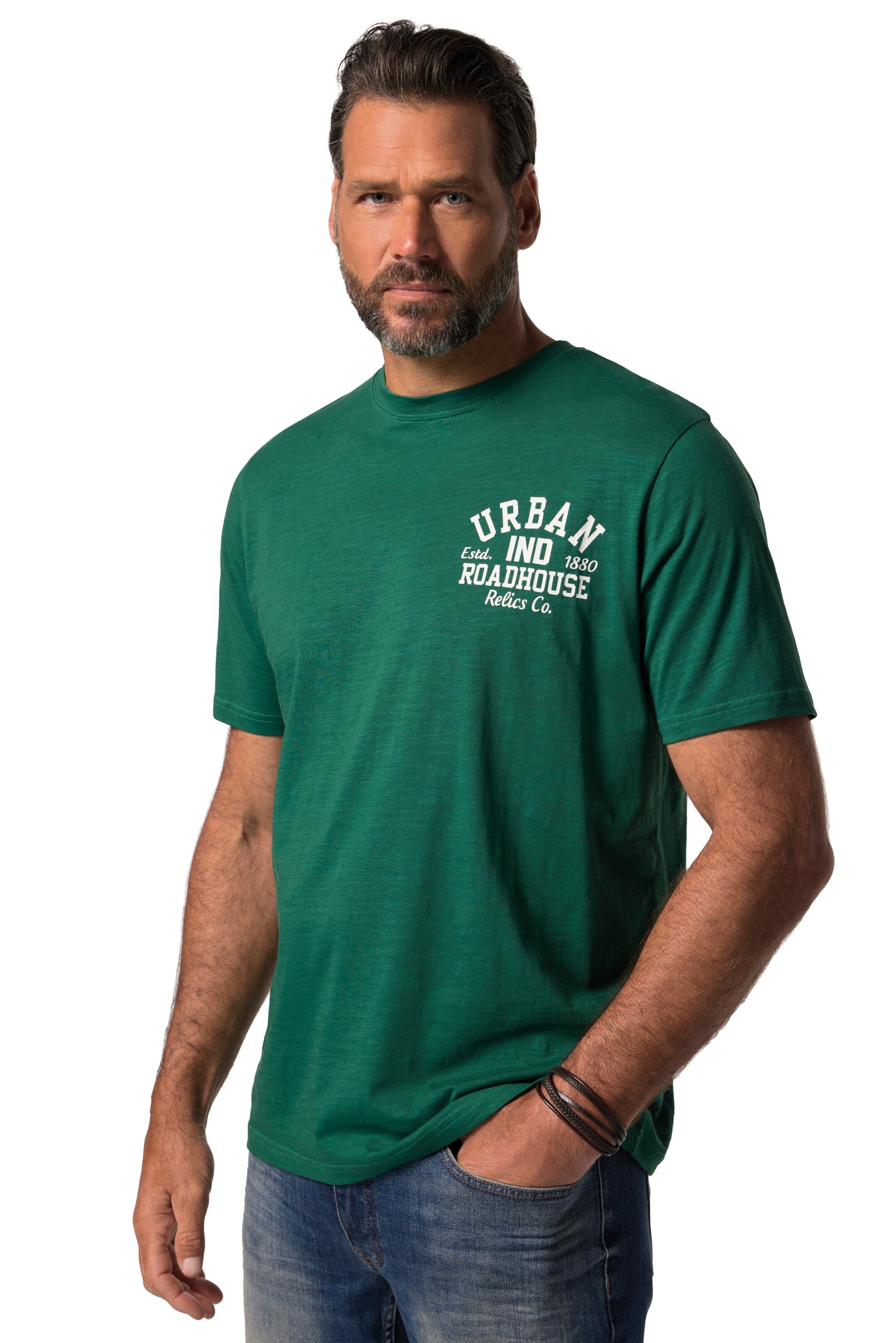 T-Shirt JP1880 en vert : devant