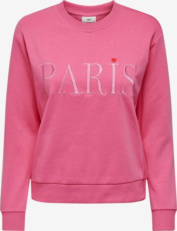 JDY Sweatshirt 'Paris' i pink: forside