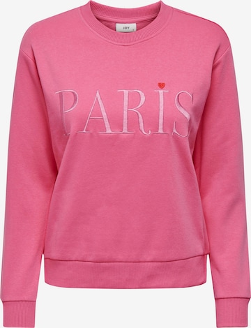 JDY Sweatshirt 'Paris' in Pink: front