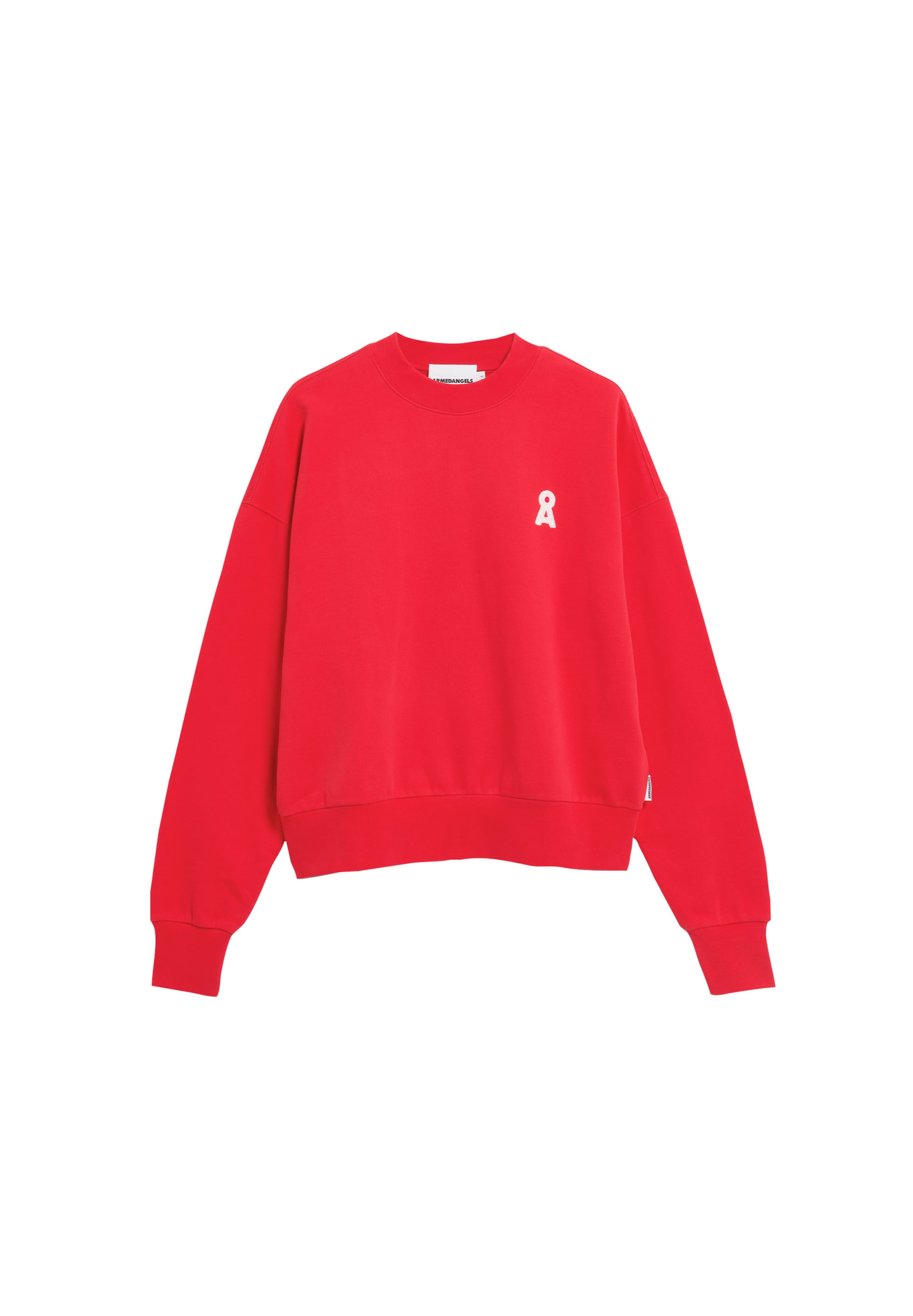 Sweat-shirt ARMEDANGELS en rouge : devant