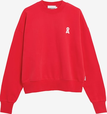 Sweat-shirt ARMEDANGELS en rouge : devant
