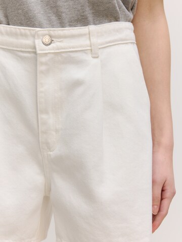 EDITED Regular Trousers 'Lilyan' in White