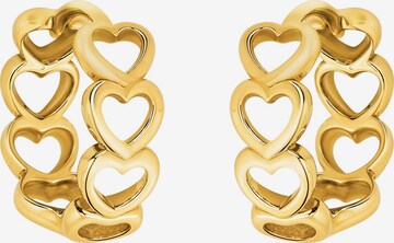 Sofia Milani Ohrringe 'Hearts' in Gold: Vorderseite