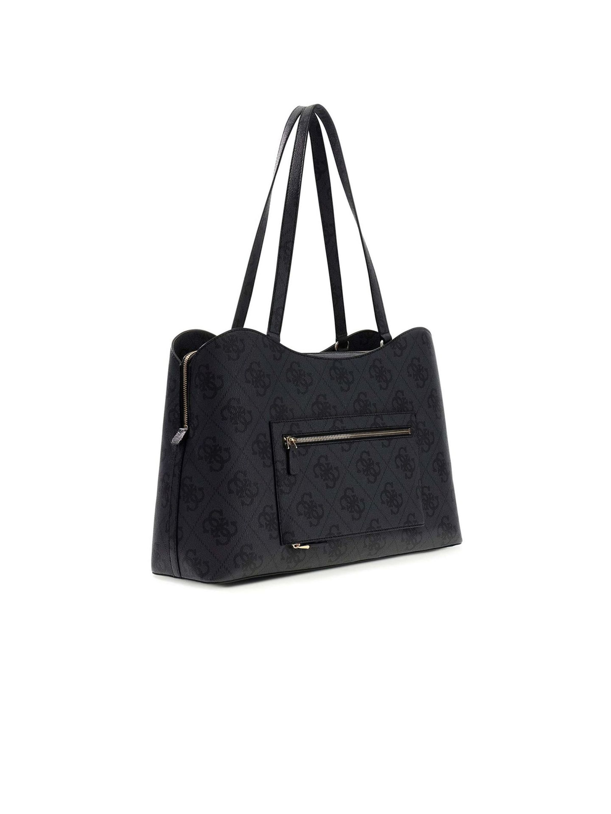 Borsa a spalla 'Guess Tote Bag Coal Logo' di GUESS in grigio