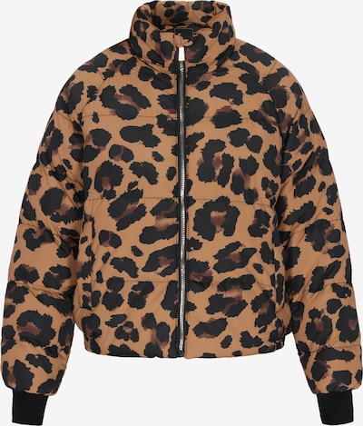 Žieminė striukė iš faina, spalva – ruda / tamsiai ruda / juoda, Prekių apžvalga