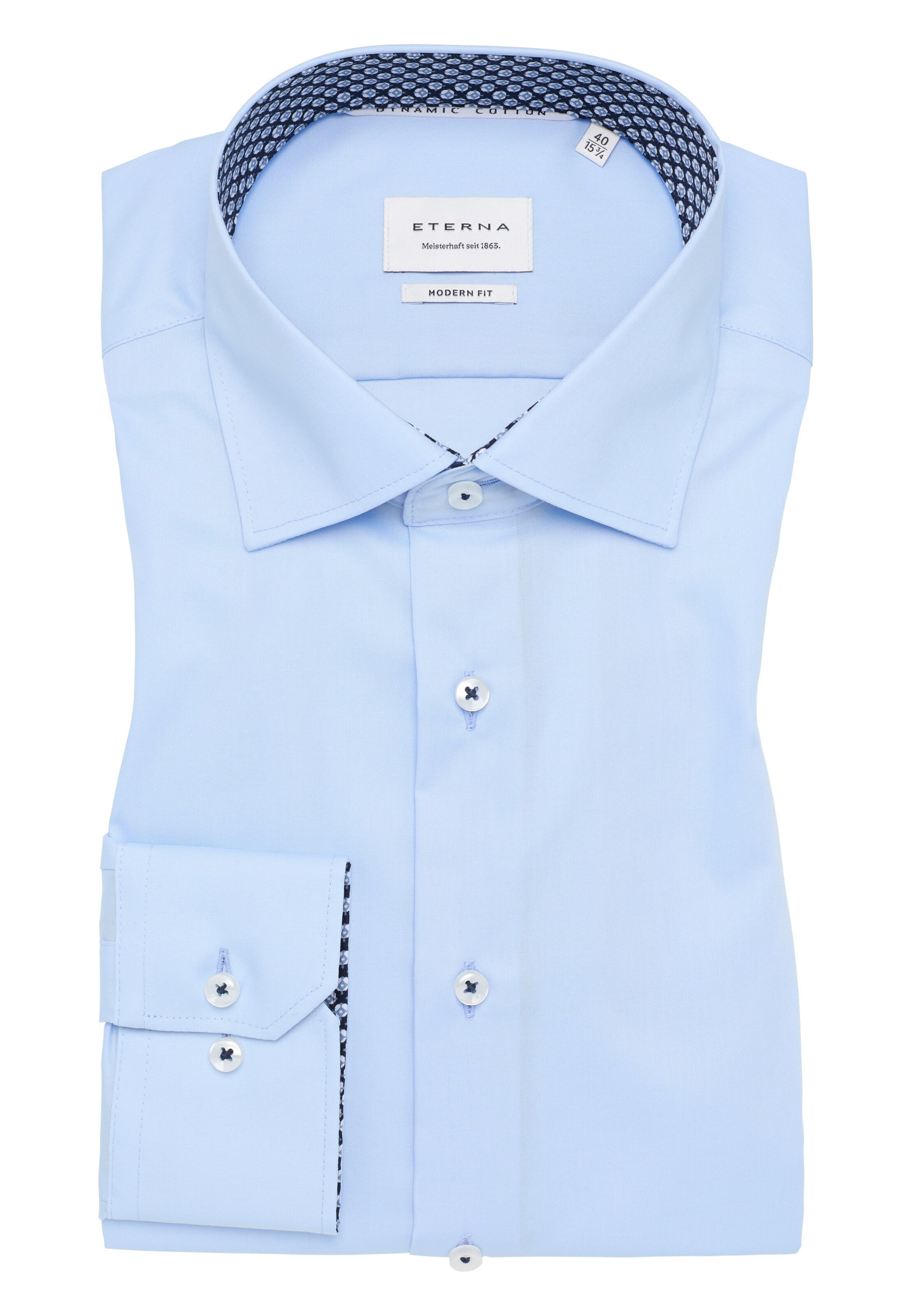 ETERNA Regular fit Zakelijk overhemd in Blauw