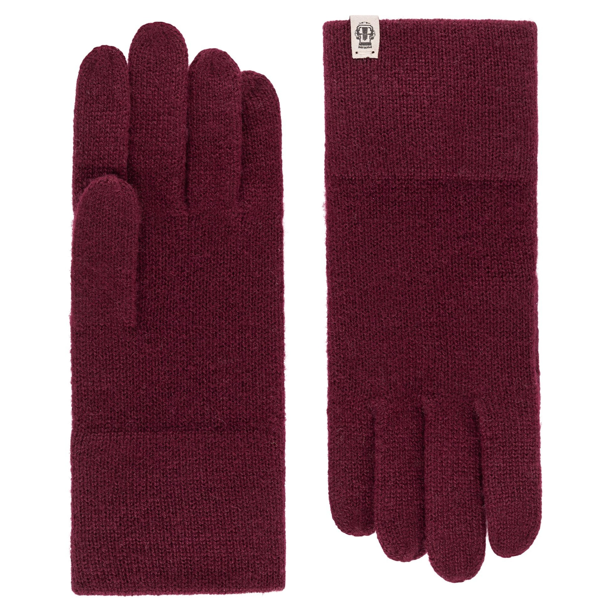 Roeckl Vingerhandschoenen 'PURE CASHMERE' in Rood: voorkant