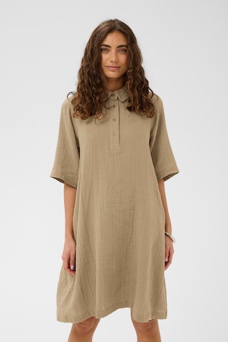 Robe CULTURE en beige : devant