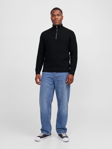Jack & Jones Plus Pullover 'JJSage' i sort