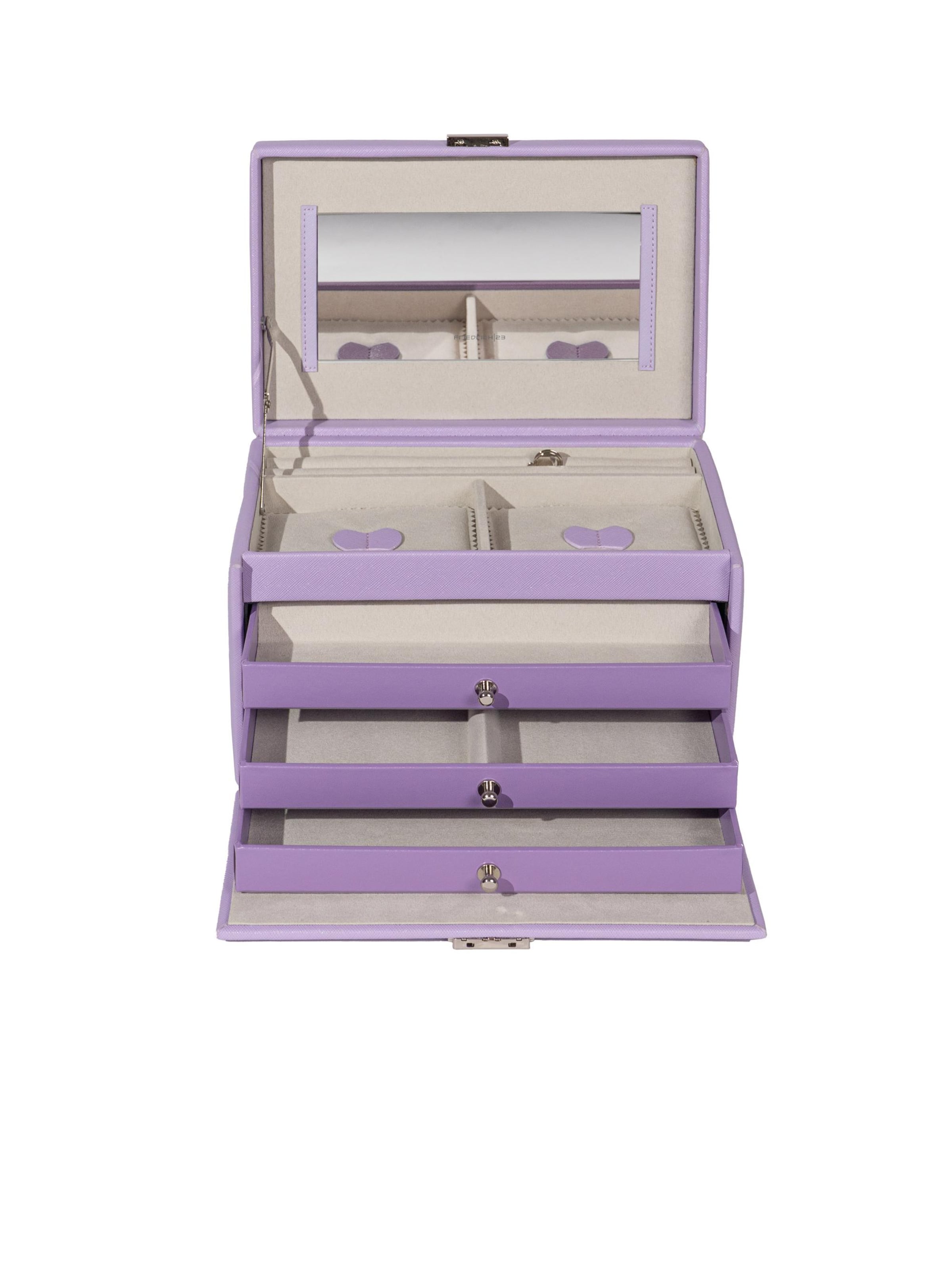 Boîte à bijoux 'JOLIE Schmuckkästchen - Kreuznarben Optik' Friedrich23 en violet