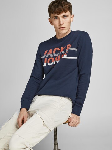 JACK & JONES Sweatshirt 'Charles' i blå