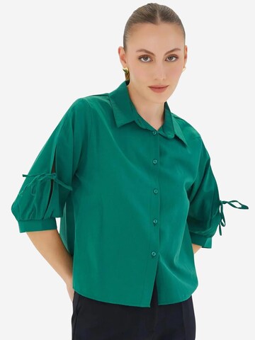 Bigdart Bluse in Grün: Vorderseite