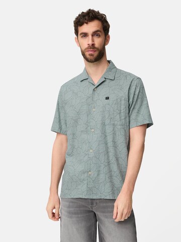 CAMEL ACTIVE Regular Fit Kurzarmhemd mit Brusttasche in Blau: Vorderseite