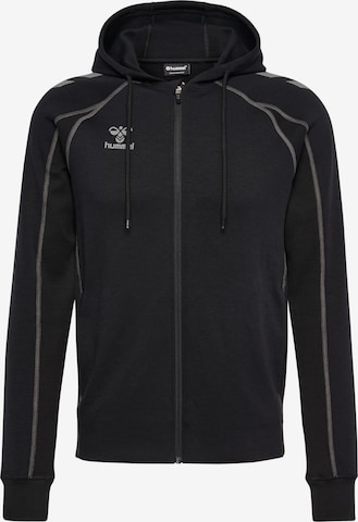 Hummel Sports sweat jacket 'Move 2.0' in Black: front