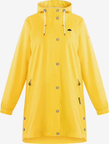 Manteau fonctionnel Schmuddelwedda en jaune : devant