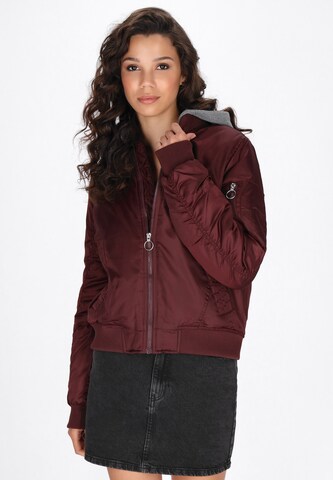 myMo ROCKS Between-season jacket in Red: front