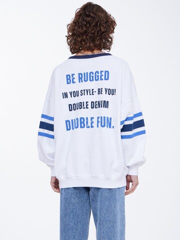 Sweat-shirt Ball en blanc
