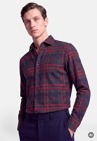 Coupe regular Chemise 'Karo' SEIDENSTICKER en bleu : devant