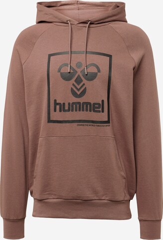 Hummel Athletic Sweatshirt in Brown: front