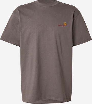 Maglietta 'American Script' di Carhartt WIP in grigio: frontale