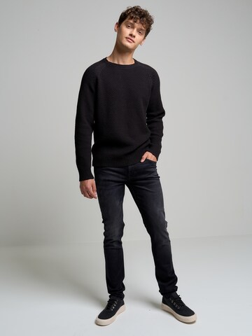 BIG STAR Slimfit Jeans 'Deric' in Zwart