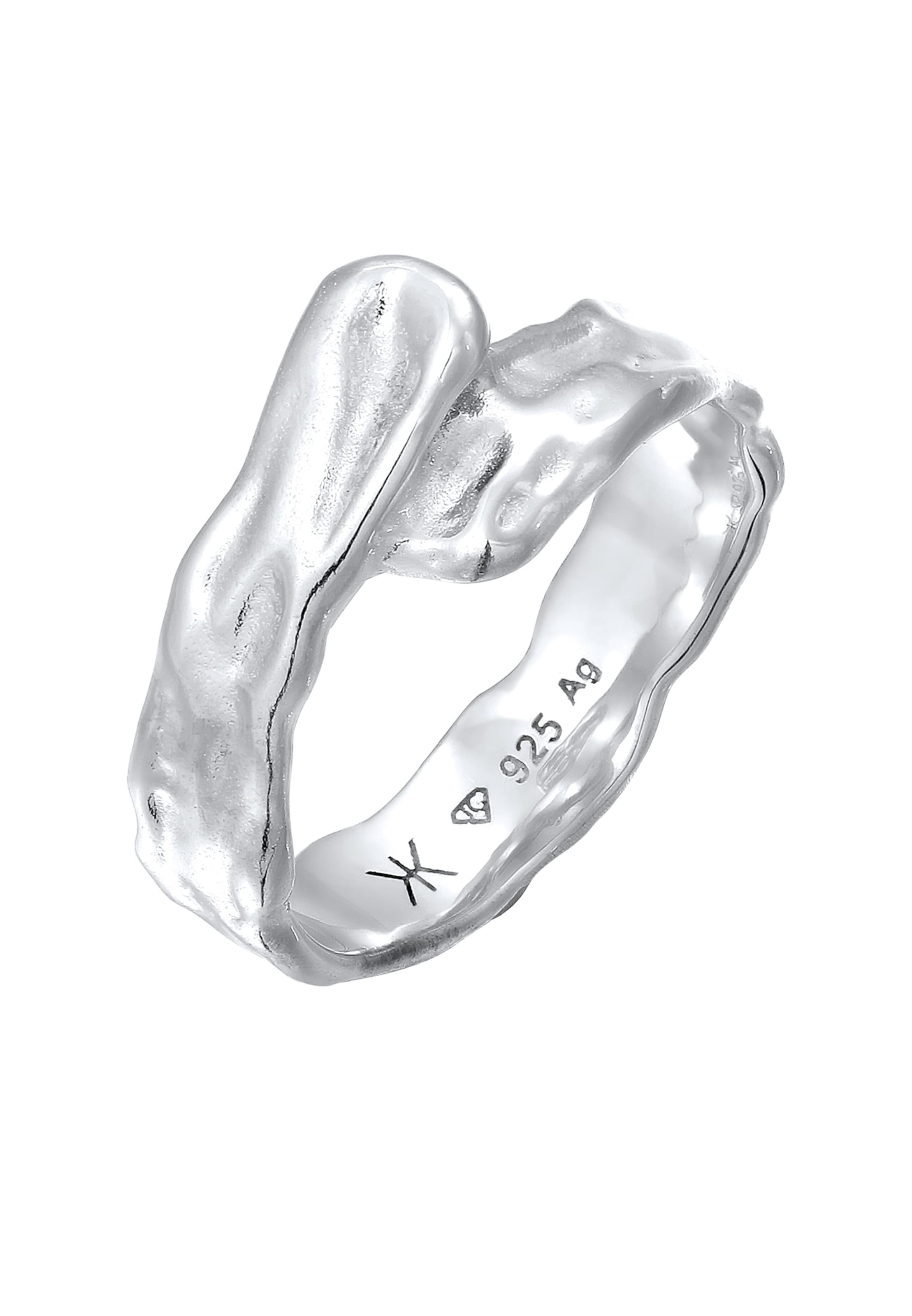 KUZZOI Ring in Zilver: voorkant