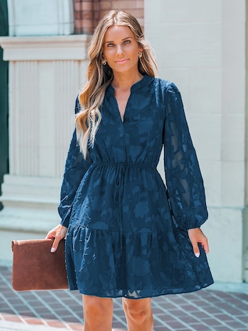 Cupshe Jurk 'Floral' in Blauw