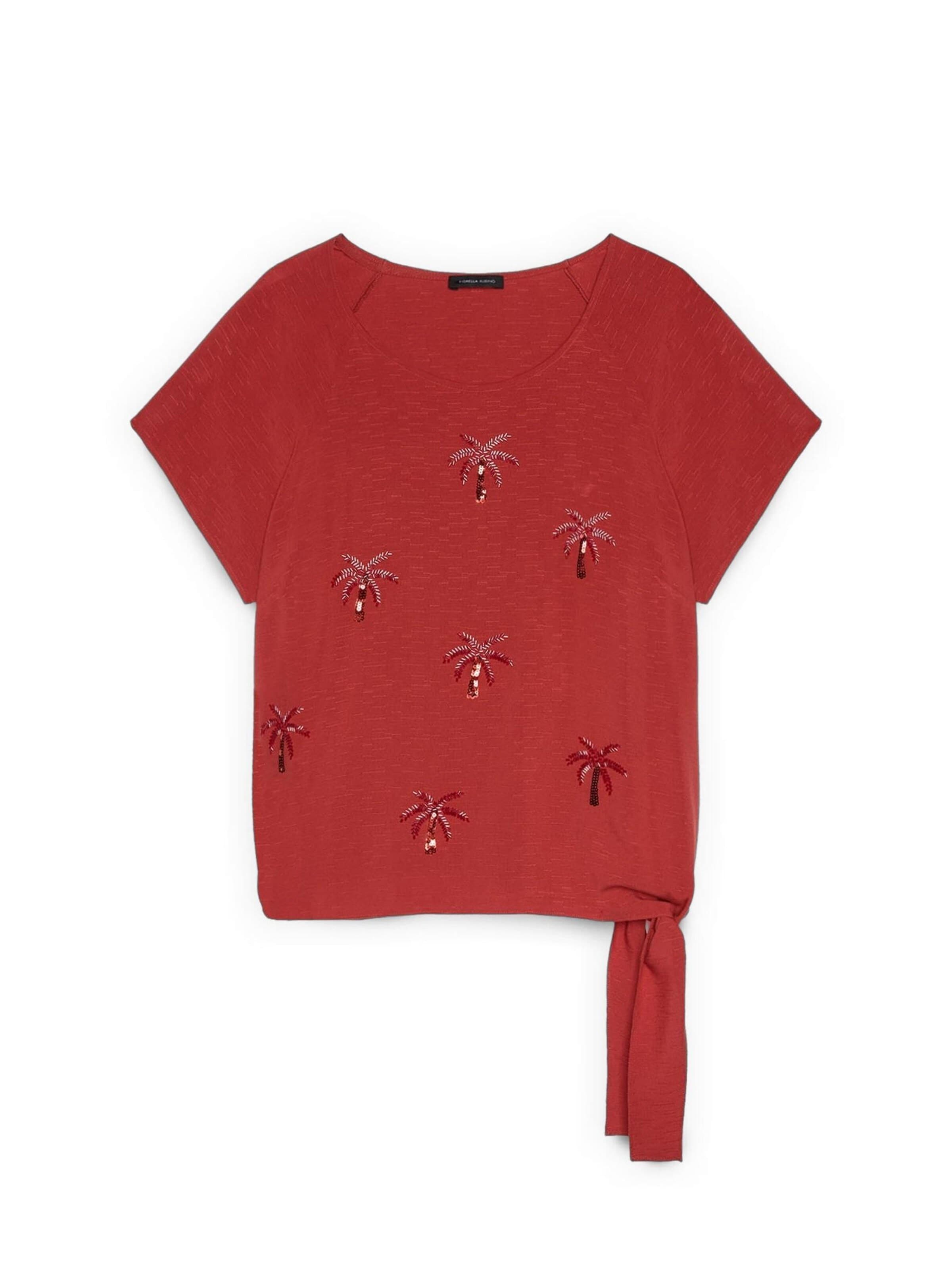 T-shirt Fiorella Rubino en orange : devant