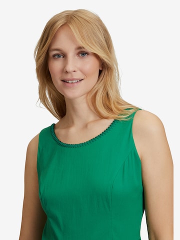 Vera Mont Sommerkleid mit Effektgarn in Grün