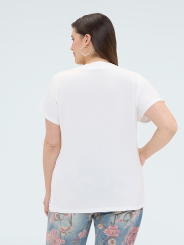 T-shirt Fiorella Rubino en blanc
