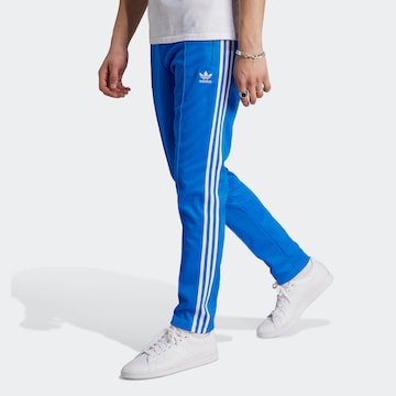 ADIDAS ORIGINALS Slim fit Trousers 'Adicolor Classics Beckenbauer' in Blue: front