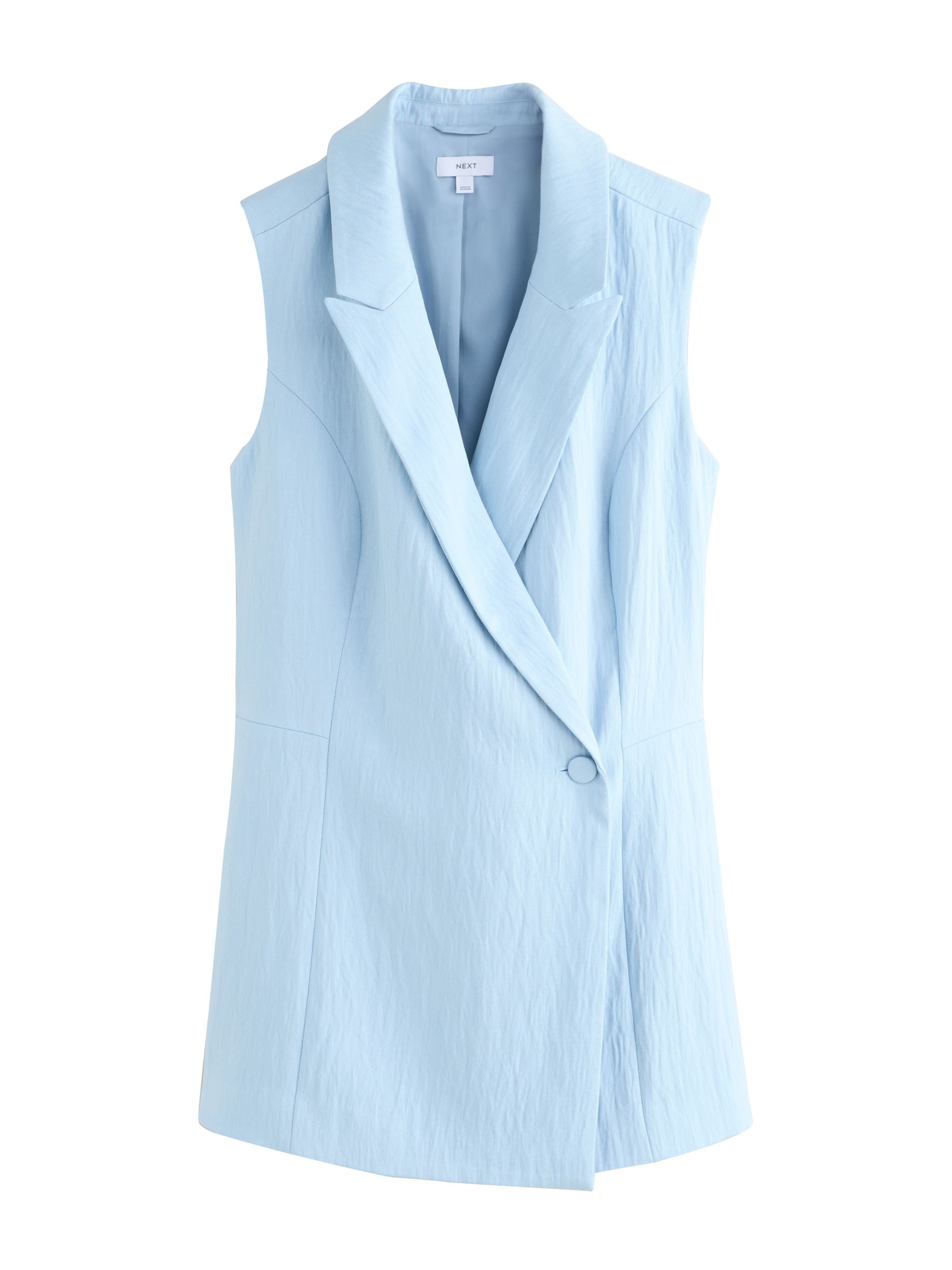 Next Weste in Blau: Vorderseite