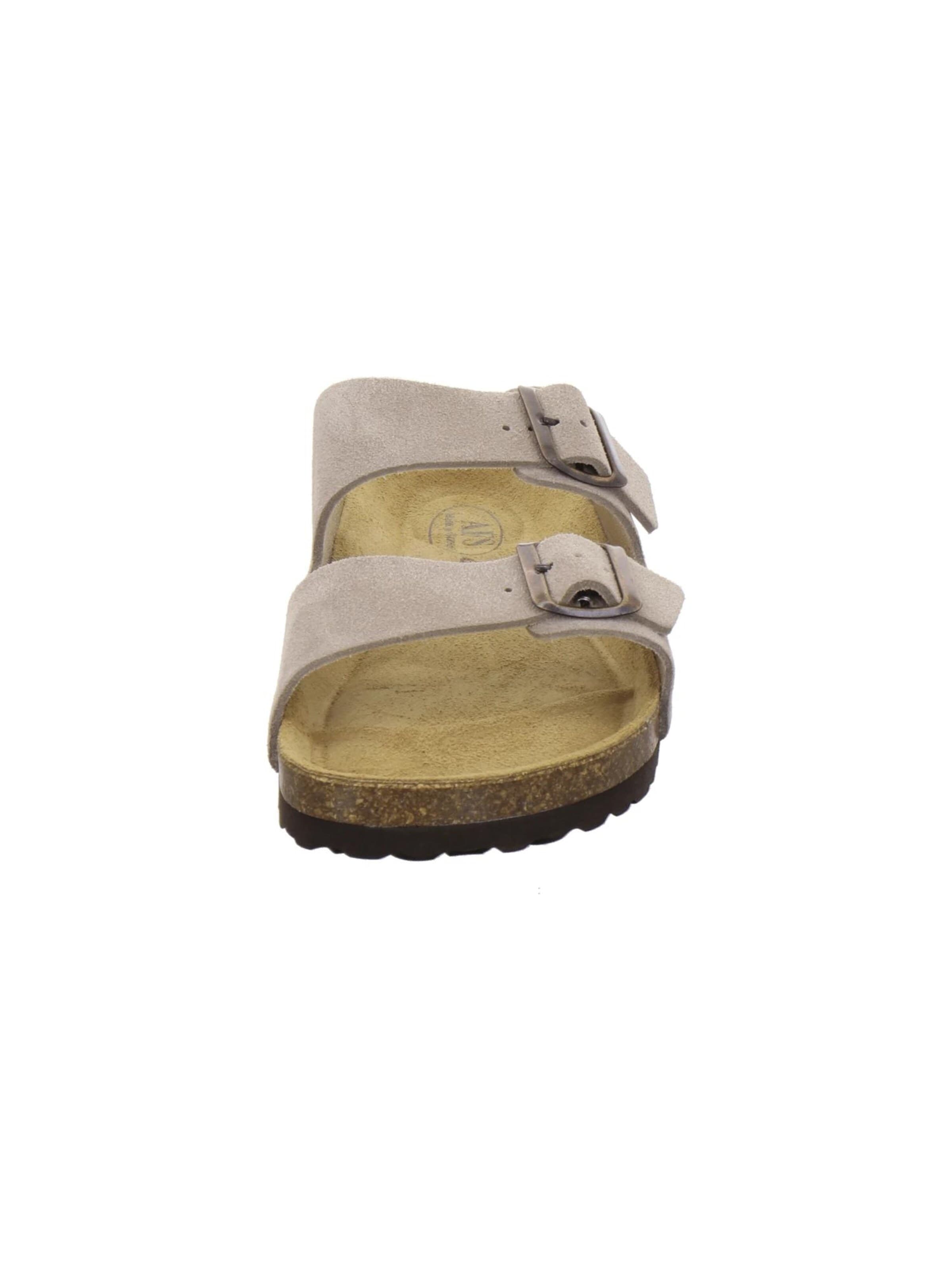 Mule 'Pantoletten Herren Zweischnaller quarz Veloursleder' AFS-Schuhe en beige