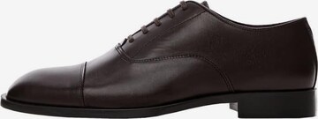 MANGO MAN Lace-Up Shoes 'Pauloin' in Brown: front