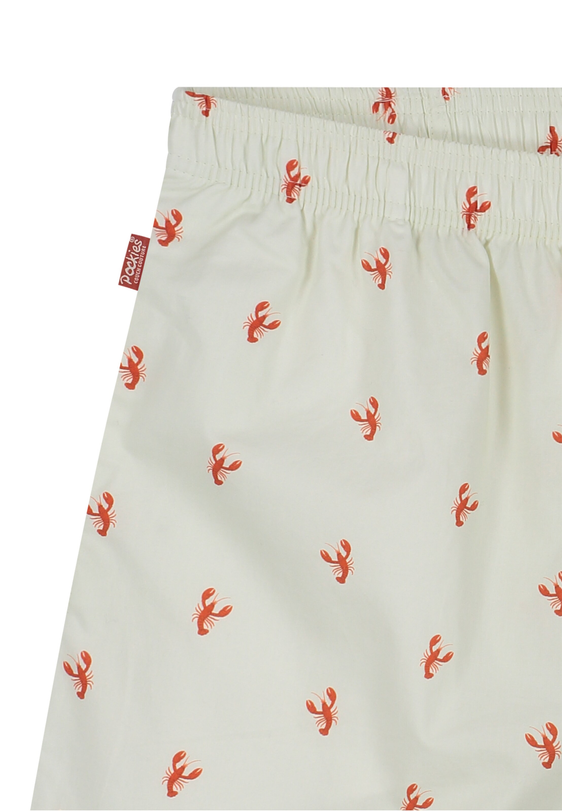 Pockies Boxerky 'Lobster' – bílá